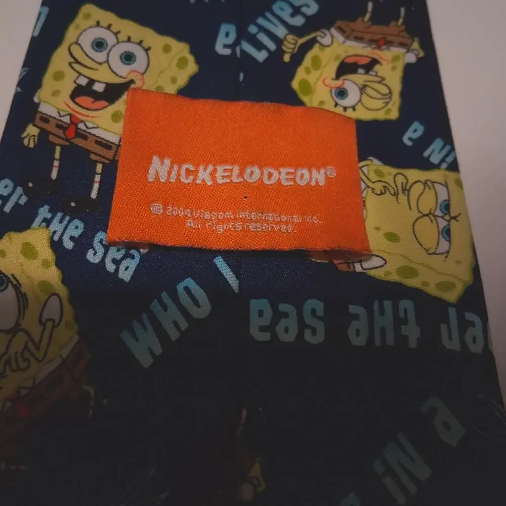 Nickelodeon SpongeBob Kids Tie - Blue and Yellow